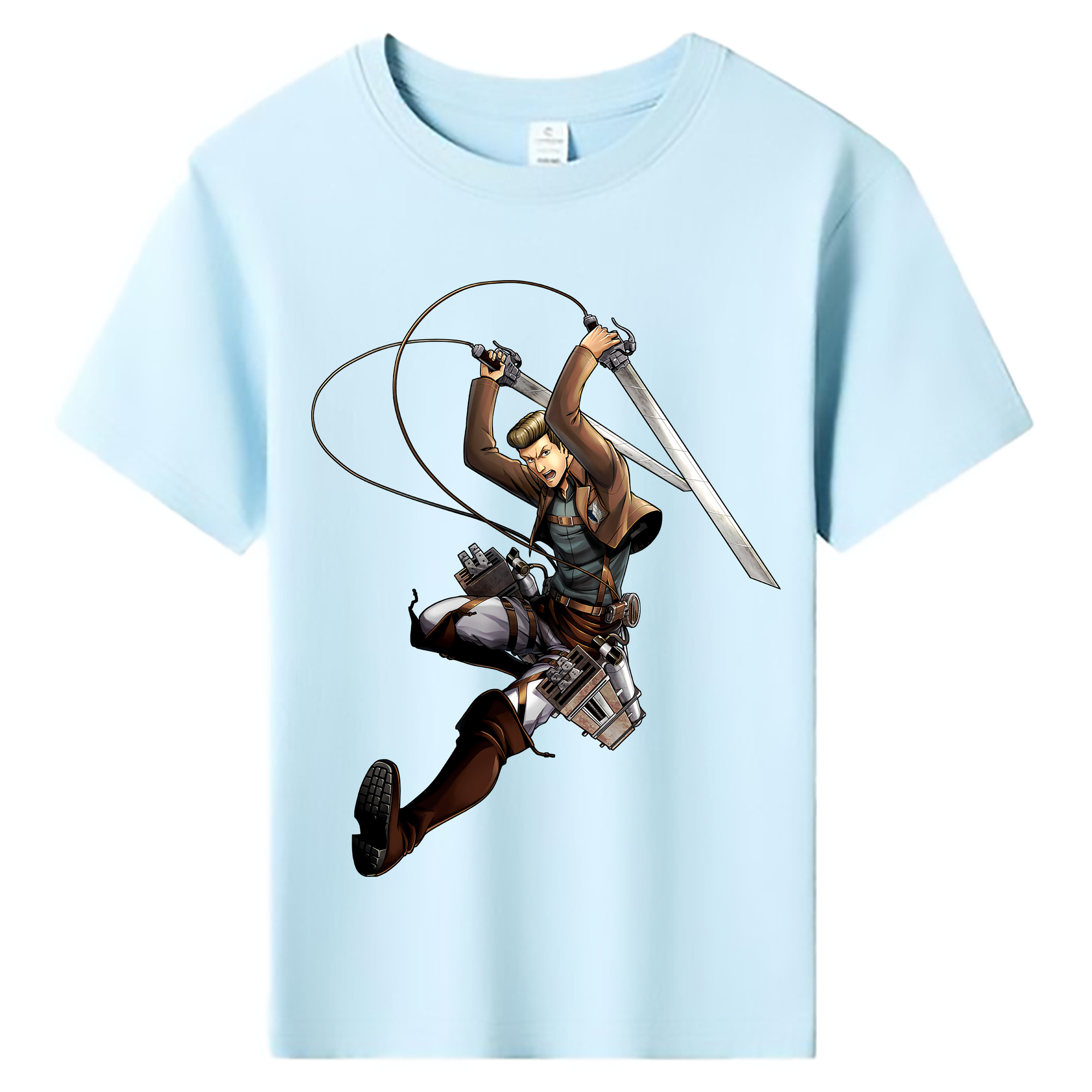 （画像用） 進撃の巨人 Attack on Titan 綿100％キッズTシャツ（フロントプリント）